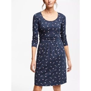 Boden Mabel Blue Trinket Dress Key and Locket print